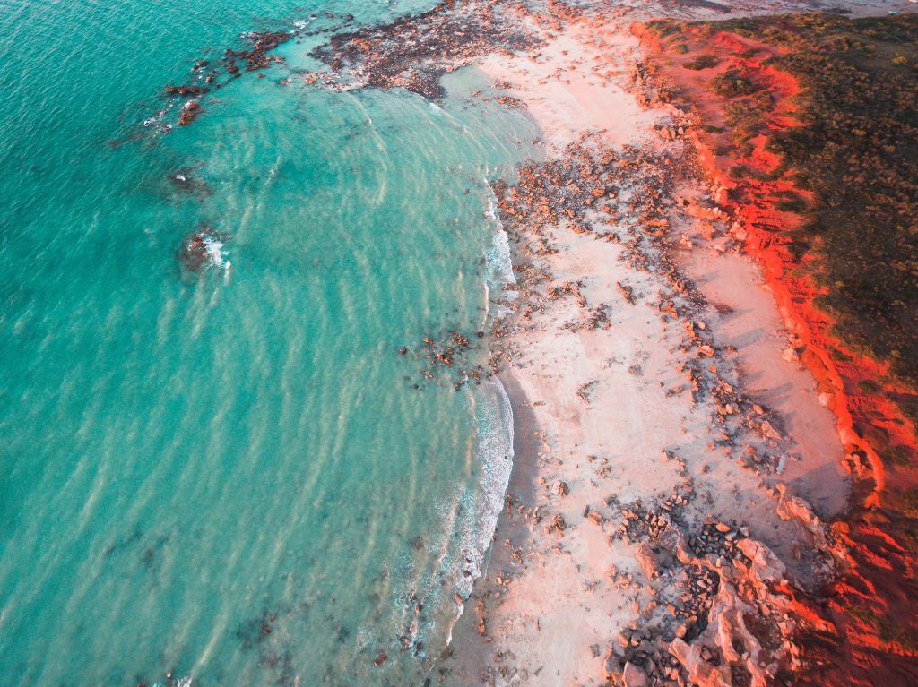 Gantheaume Point, Broome, Western Australia from above