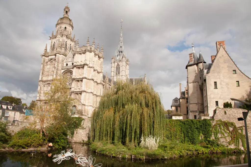 Gothic Notre Dame cathedral in Evreux, Normandy