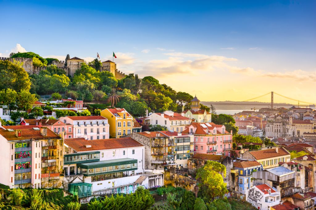 View of Castelo de São Jorge in Lisbon