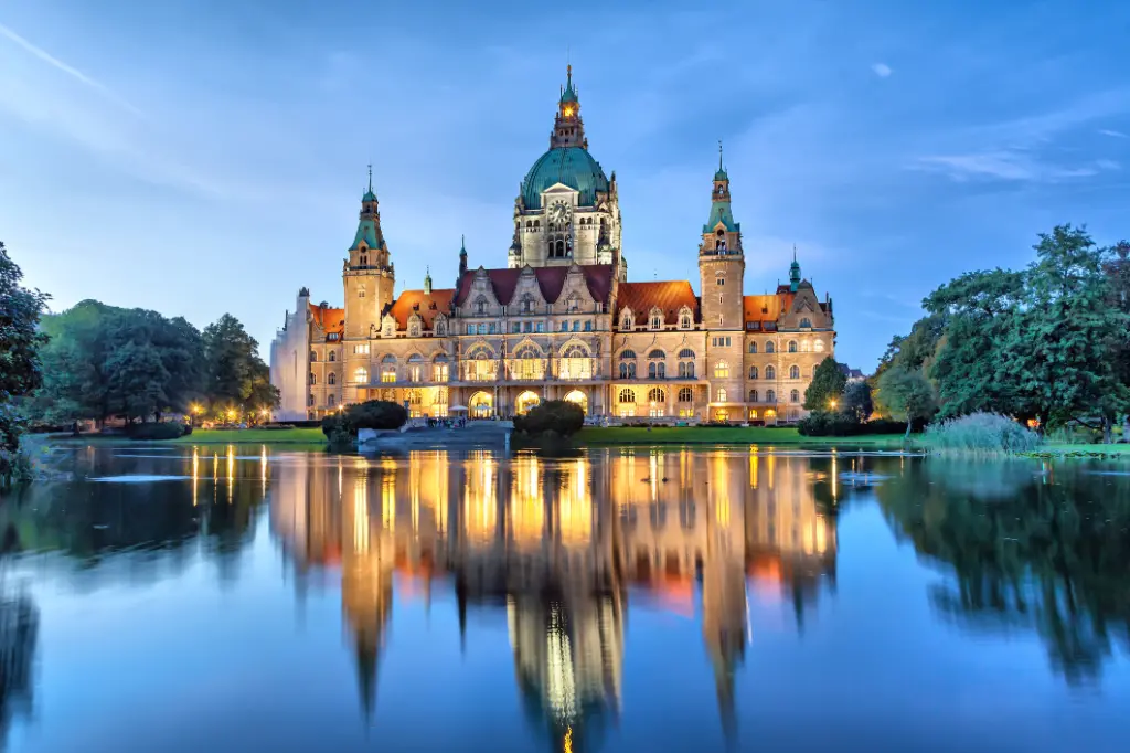 Castle by the lake